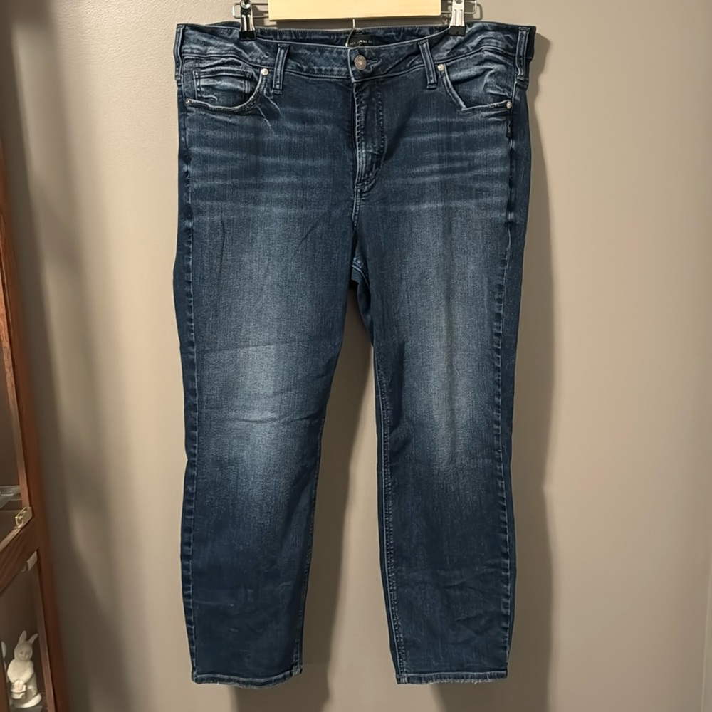 Silver Elyse straight crop